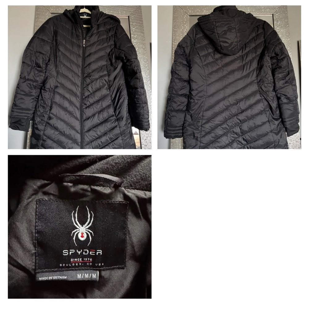 Spyder Women's Quilted Black Puffer Coat